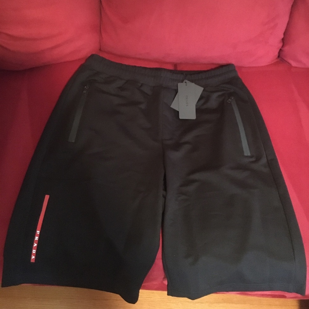 Prada shorts. Size 3XL but fits like XL. New. Draw string waist. Waist 36 inches